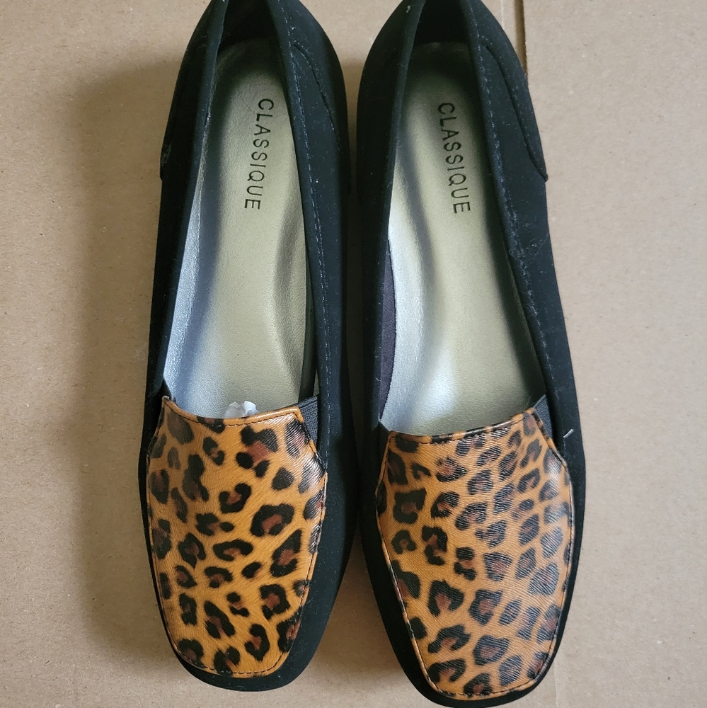 Leopard Print Loafers 8